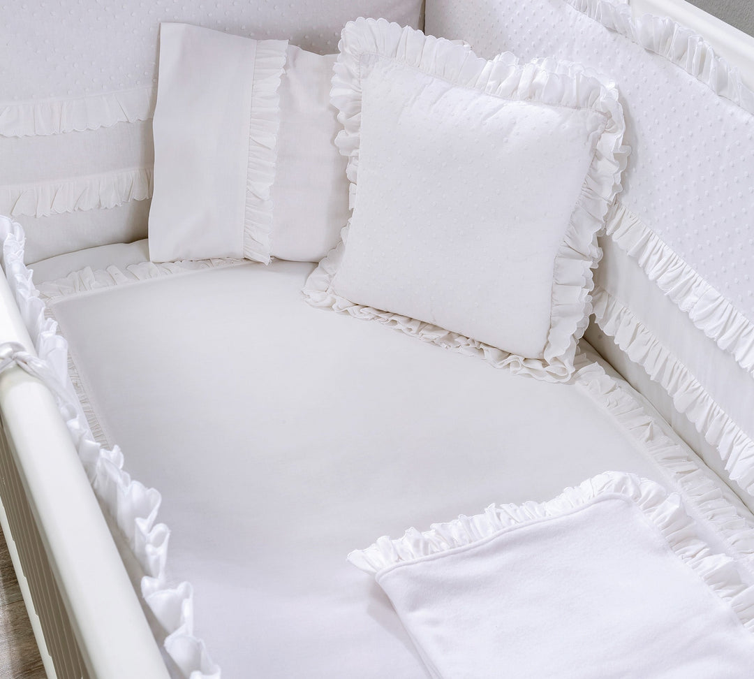 White Set mbulese (e bardhe) për Bebe (70x130 cm)