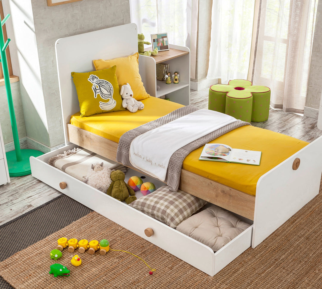 Natura Baby Sl Krevat Bebi i transformueshem (+krevat I prindërve) (80x180 cm)