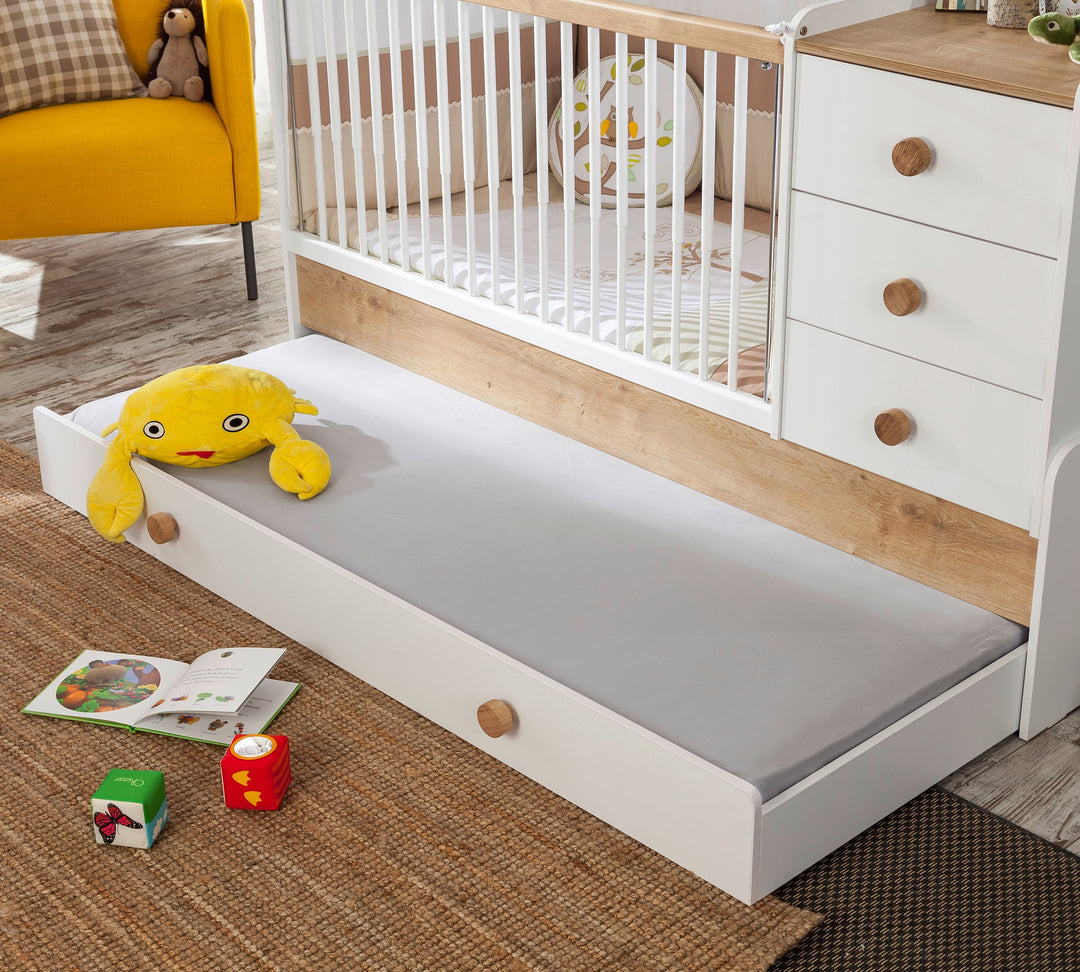 Natura Baby Sl Krevat Bebi i transformueshem (+krevat I prindërve) (80x180 cm)