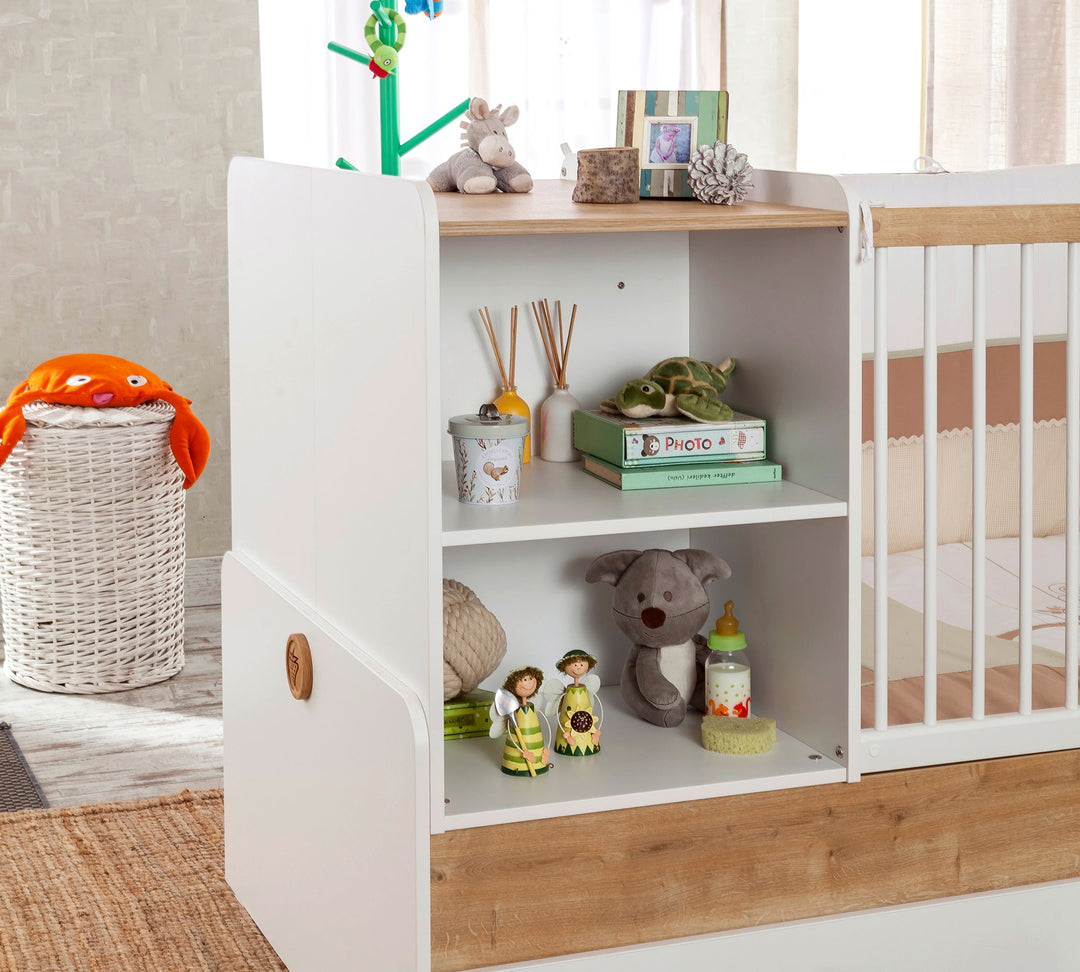 Natura Baby Sl Krevat Bebi i transformueshem (+krevat I prindërve) (80x180 cm)