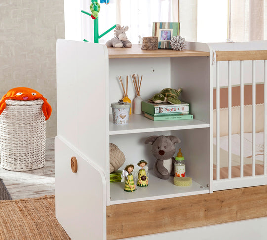 Natura Baby Sl Krevat Bebi i transformueshem (+krevat I prindërve) (80x180 cm)
